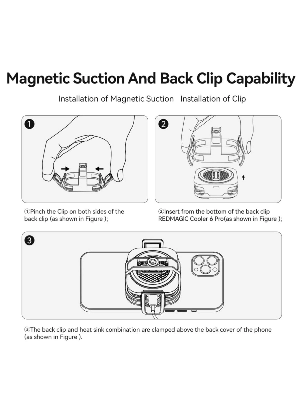 6 Pro Magnetic Phone/Tablet Cooler - 30W Ultra-Cooling 35W Mini GaN Charger Magnetic Mount