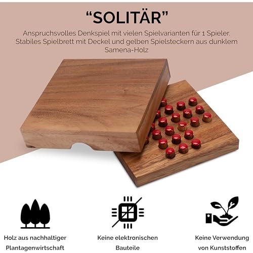 Solitaire Wooden Puzzle (226) - 3 pcs