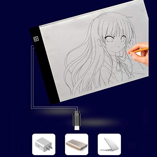 Drawing Tablet - LED Light Box Stepless Dimming A4 Size