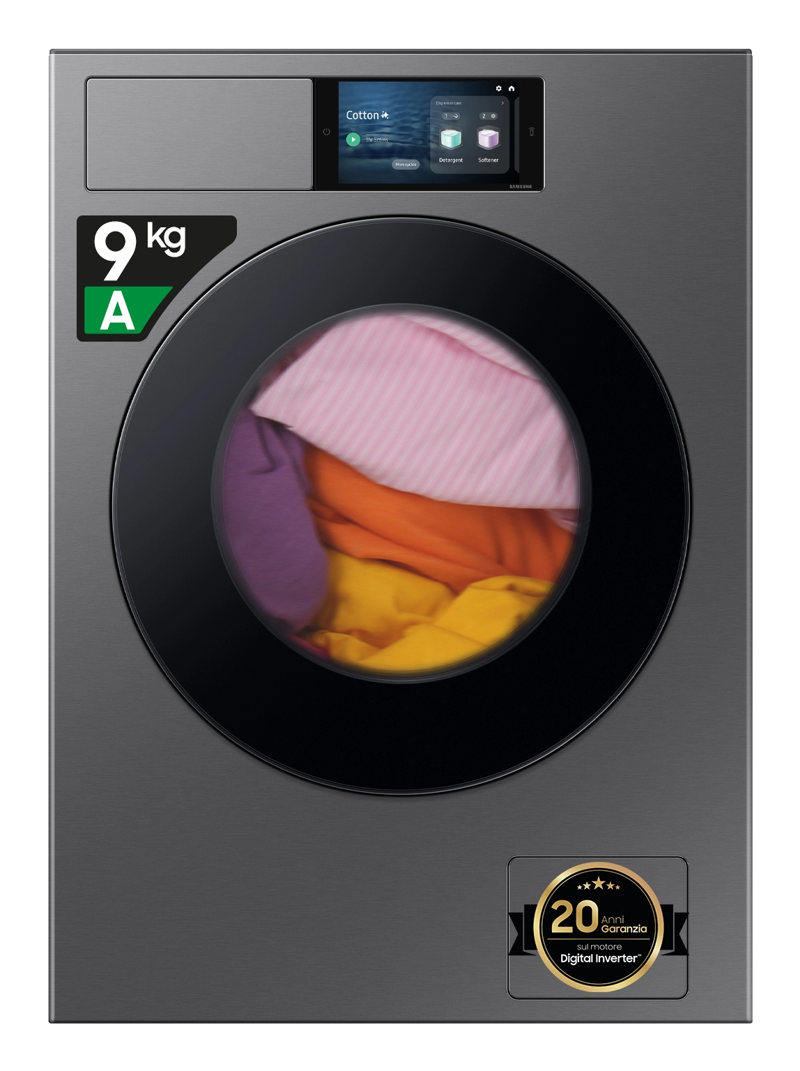 9Kg Front Load Washing Machine - Inverter AI Addwash