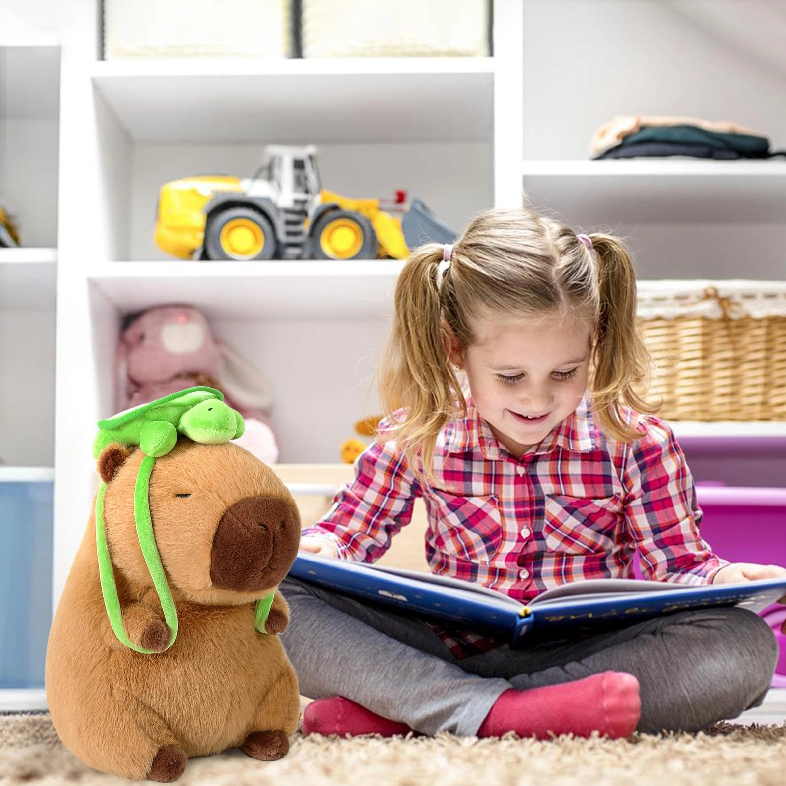 Capybara Plush - 9 inch Strawberry Hat