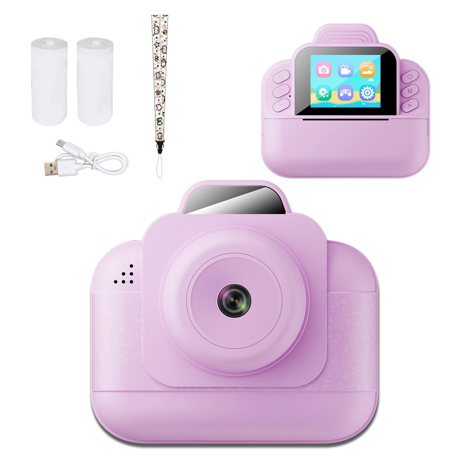Instant Print Camera - 48MP 1080P 6X Zoom