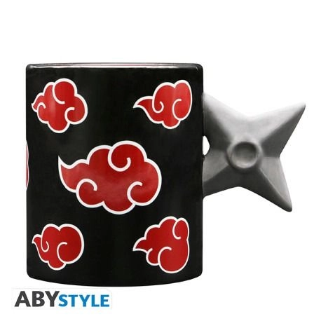 NARUTO SHIPPUDEN Shuriken Akatsuki Mug - 3D handle 460 ml