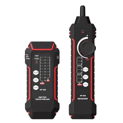 NF-802 - RJ11, RJ45, Cat5, Cat6, LAN, Ethernet, Telephone Multifunction Cable Tester & Tracker