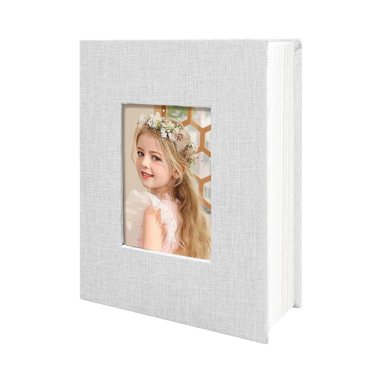 honeytolly 100K 4x6" 100 Pockets Linen Photo Album