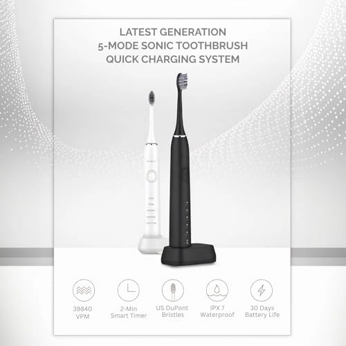 Sonic-Pro - 5 Cleaning Modes Smart Timer