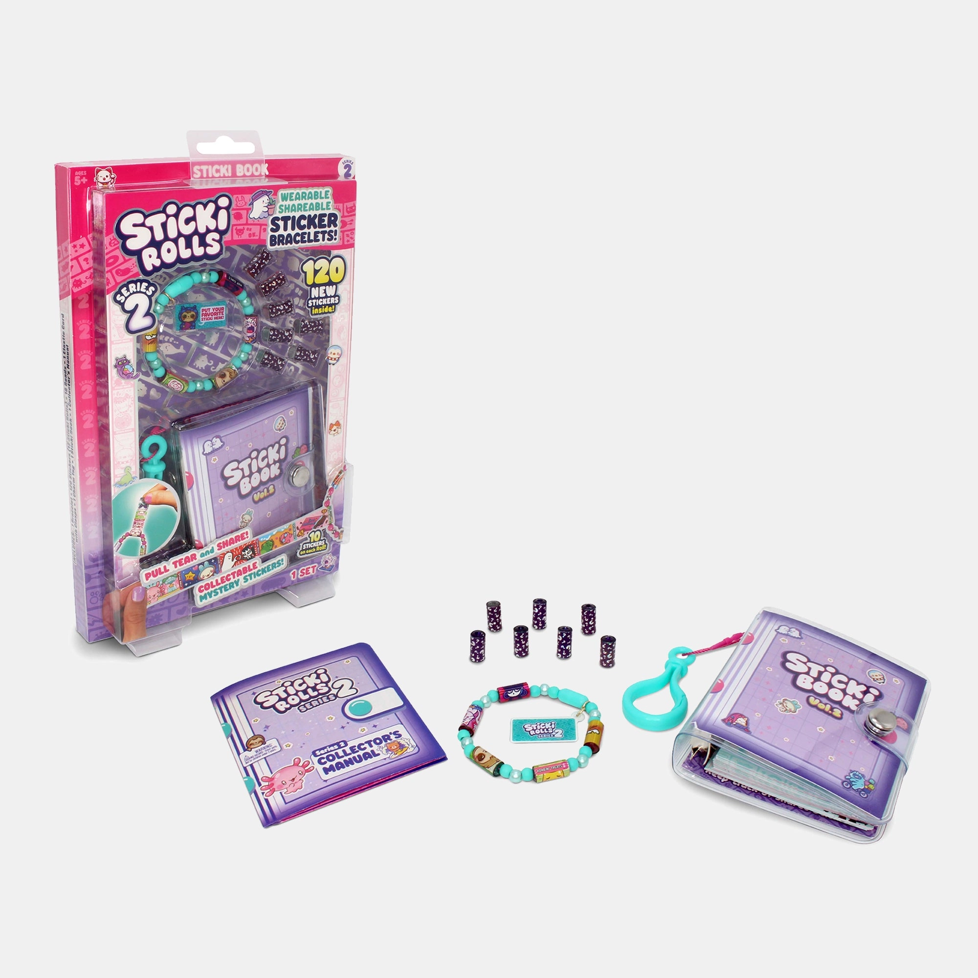Sticki Rolls Kawaii Sticker Book 50 pages 120 pcs