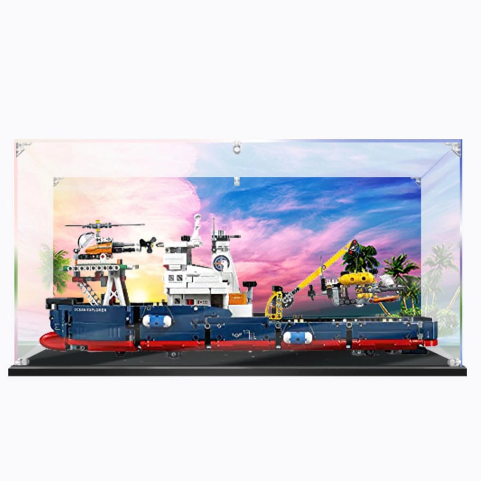 Acrylic Dustproof Transparent Custom Display Case - 58 x 16 x 27 cm