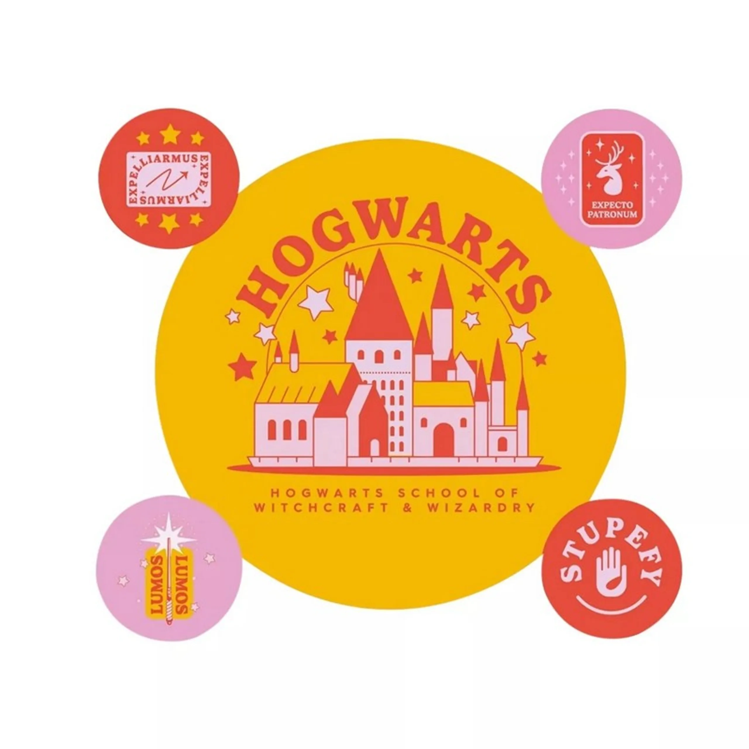 Harry Potter Hogwarts Sticker Book Vinyl 5 pcs