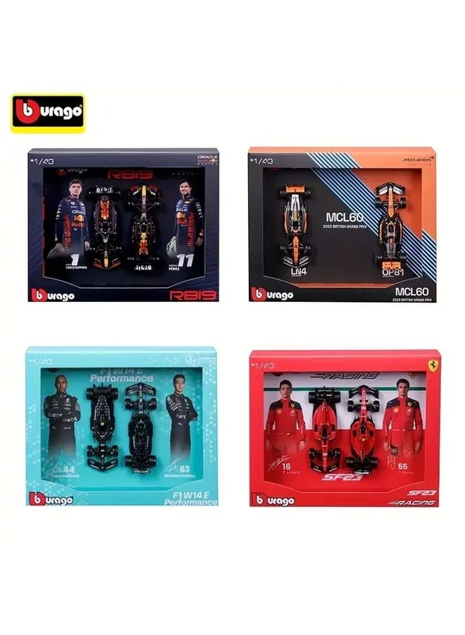 BBURAGO SF-23 - 1:43 die-cast + RB19 + W14 + MCL60