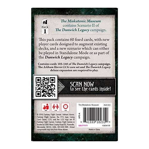 Arkham Horror The Card Game: The Miskatonic Museum MYTHOS PACK