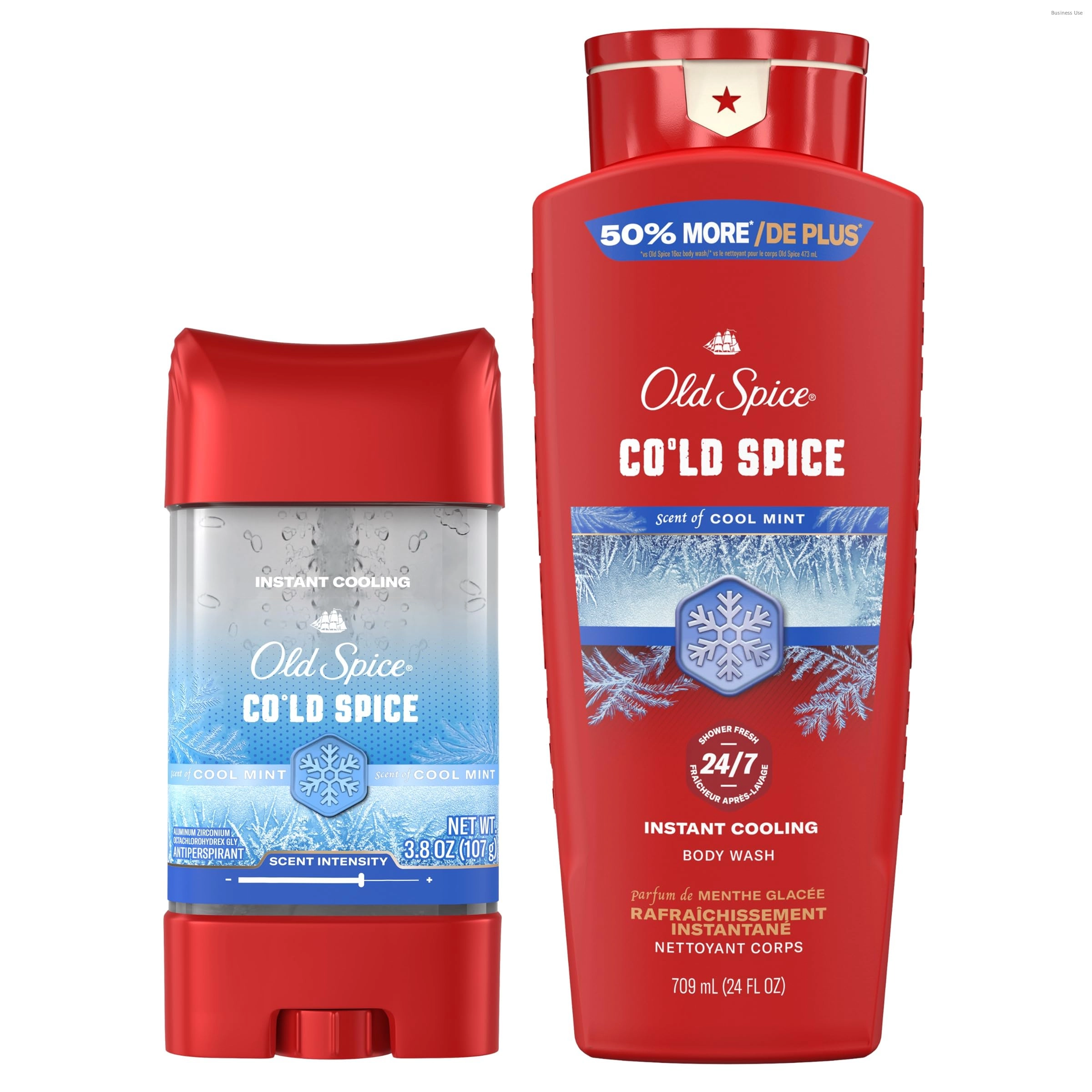 Red Collection Antiperspirant - Cold Spice 3.8 oz + Red Collection Body Wash - 24 oz