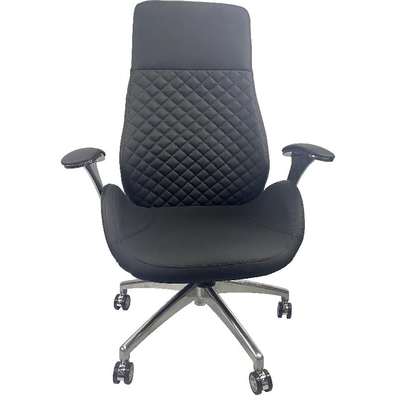 Executive Chair - Black PU Leather in Plastic Frame