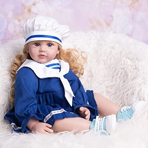 Rebirth Baby Doll - 48cm/58cm Silicone Limbs Cloth Body Panda Clothes Gift Set