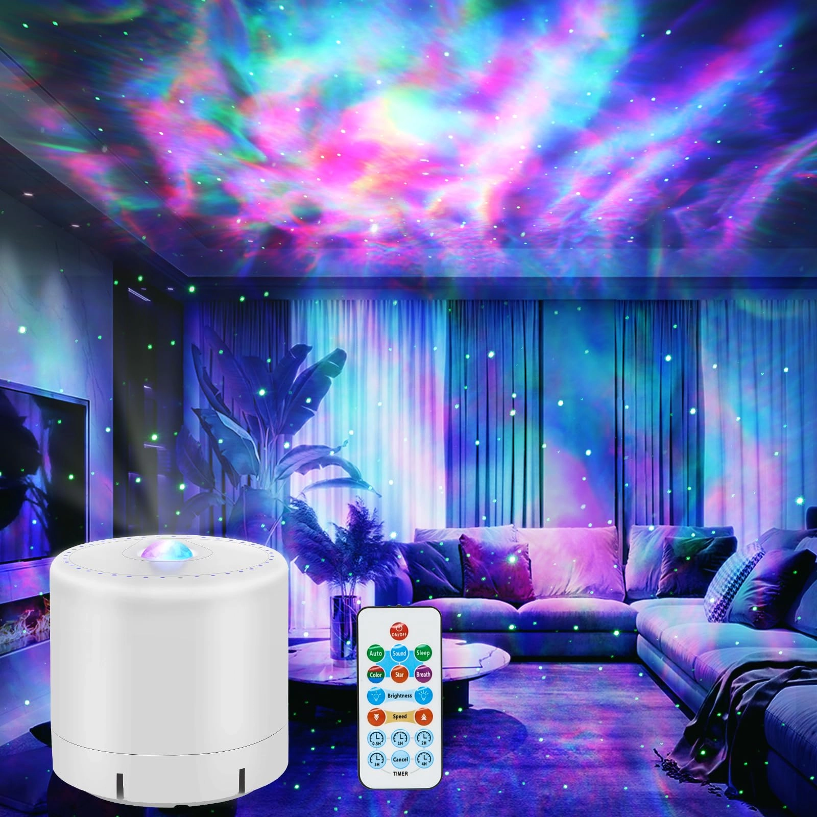 SHENZHEN BETTERLIFE PHOTOELECTRIC TECHNOLOGY CO.,LTD. Galaxy Projector - Corded Electric Red Green Blue