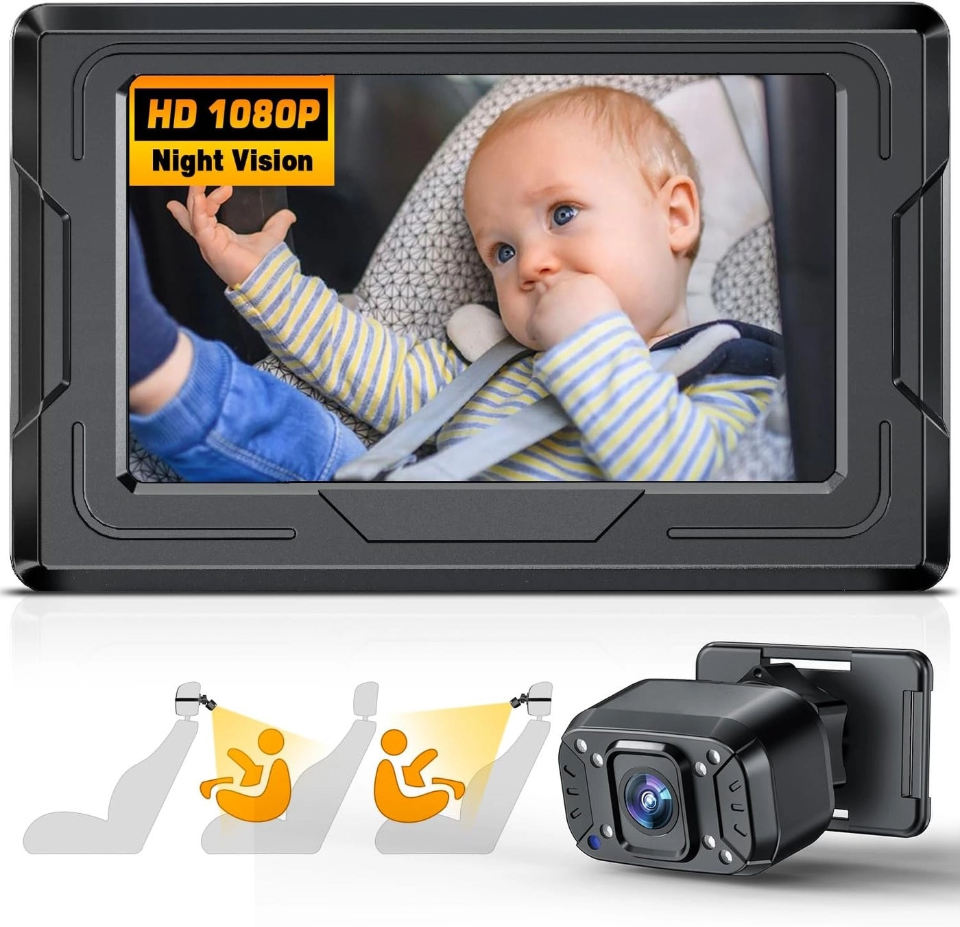 FEISIKE Baby Car Camera - Night Vision video cable HD