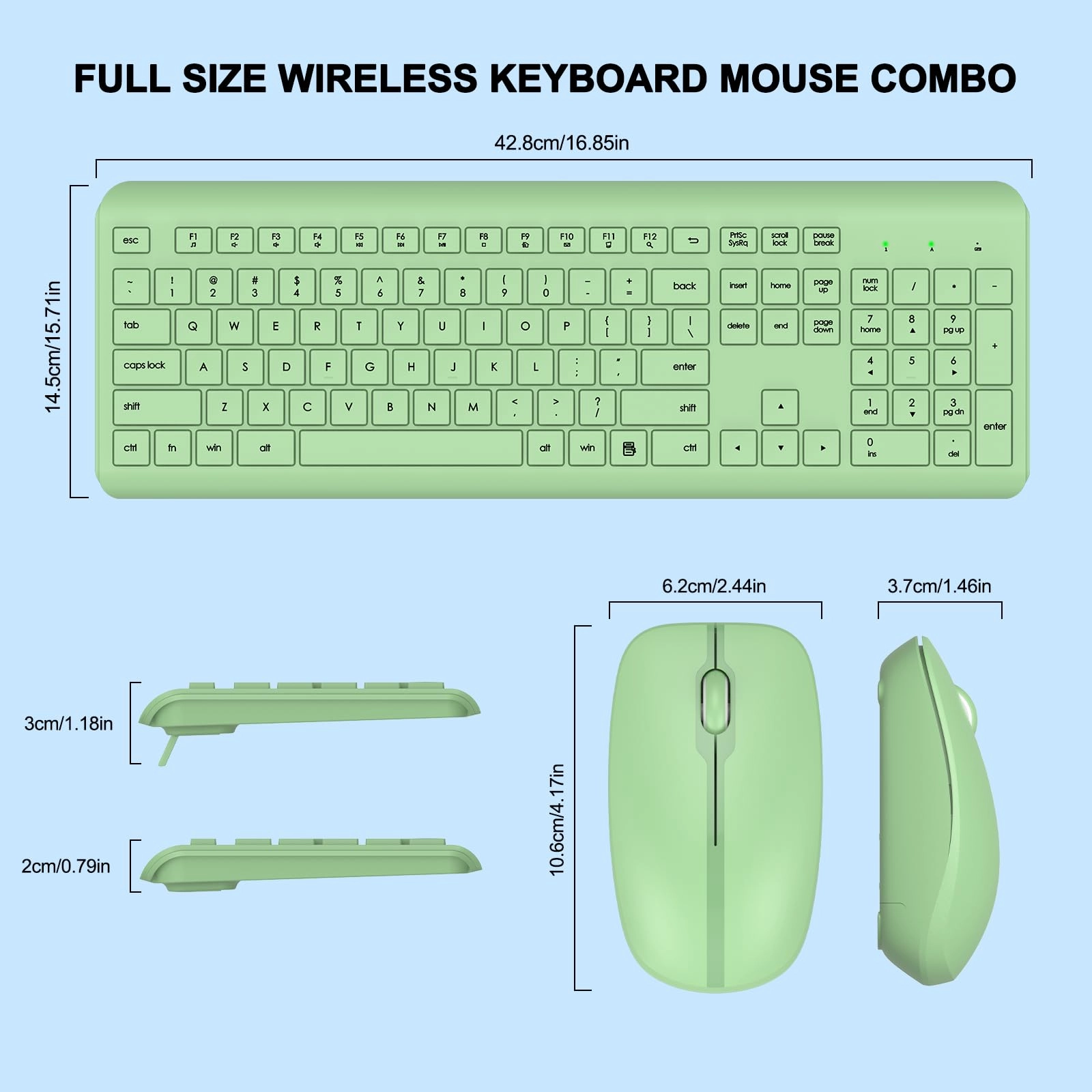 Keyboard and Mouse Combo - QWERTY Wireless