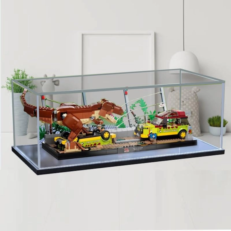 Display Case for LEGO 76956 Jurassic Park T.rex Breakout - 3mm thickness