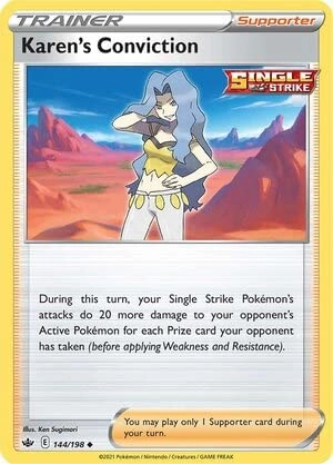 Pokémon Pokemon Karen's Conviction 144/198 - English