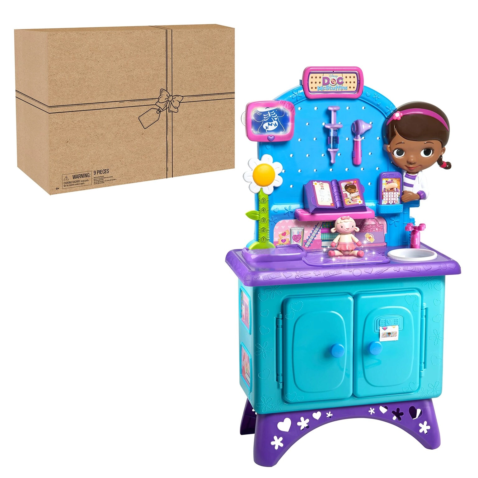 Just Play Doc McStuffins Get Better Checkup Center - Pretend Play Doctor Kit Lights and Sounds