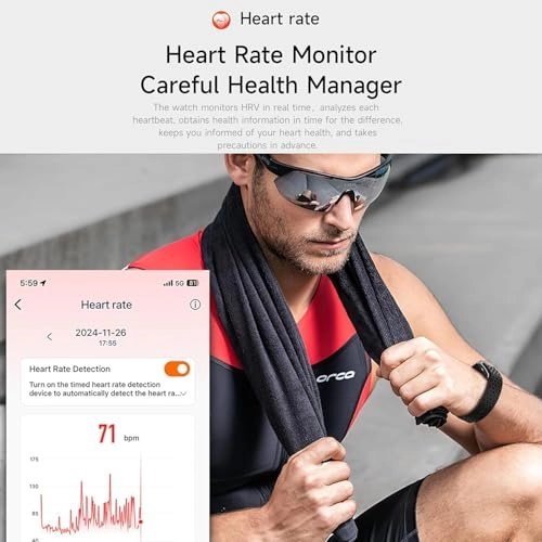Fitness Tracker - Heart Rate Monitor Sleep Measurement
