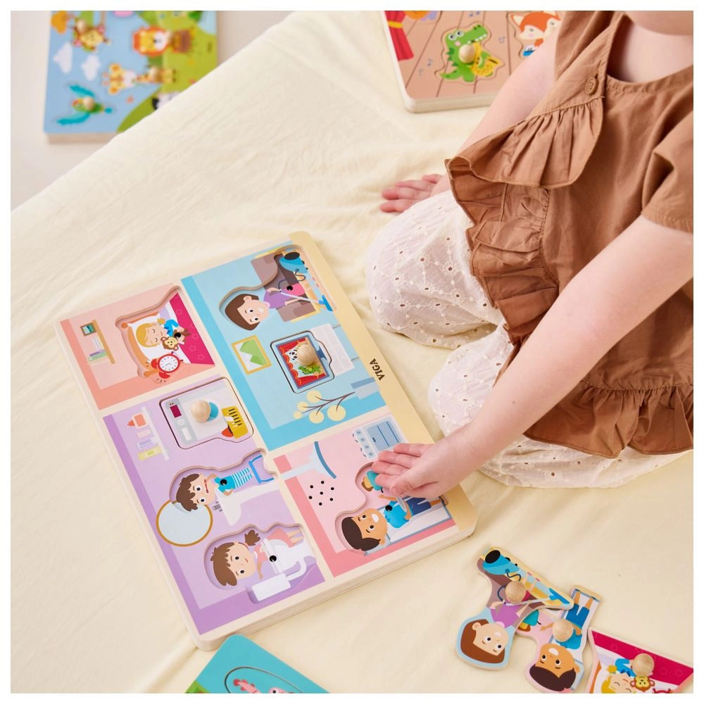 Around The House Knob Puzzle With Sound - 18 months+ 7 pieces