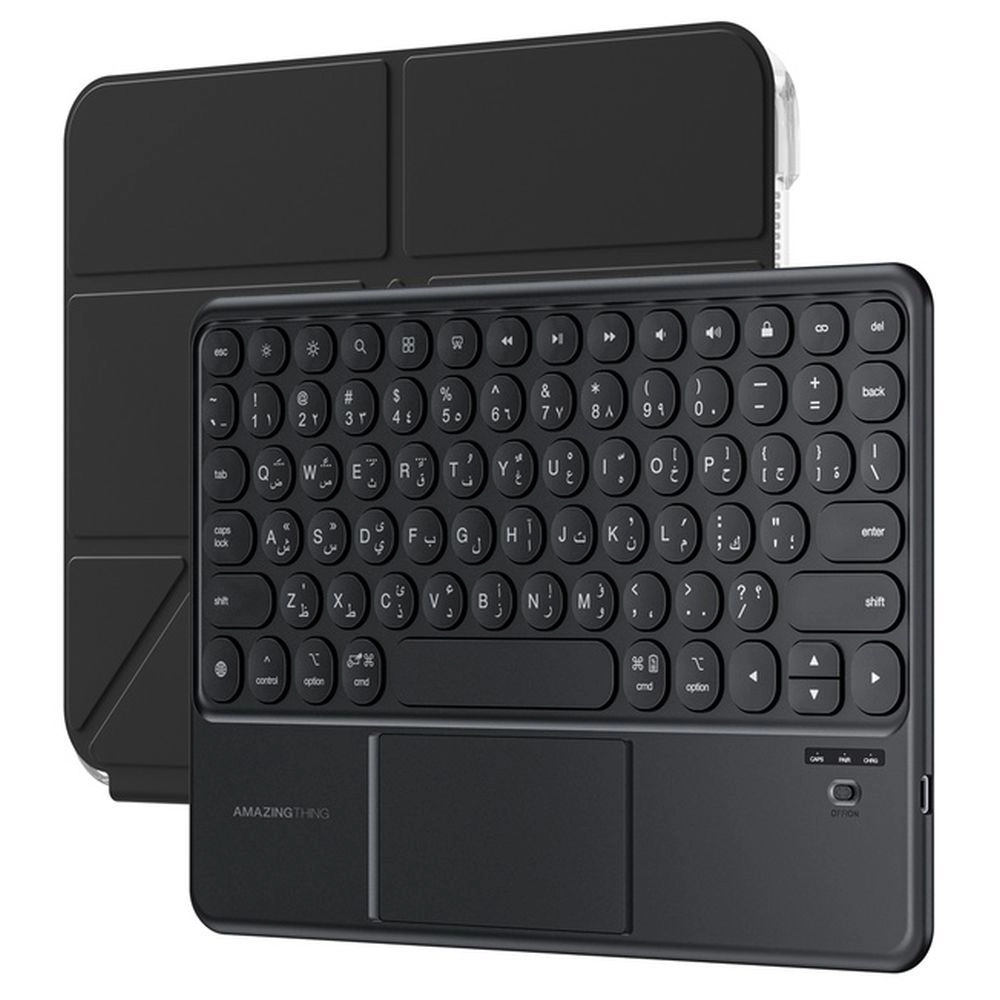 AMAZINGthing Keyboard Case with English & Arabic Keyboard for iPad Air 13 (M3/M2) (2025)