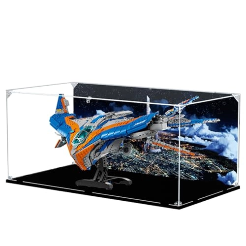 Display Case for Lego 76286 - Acrylic With Background 65 x 35 x 30 cm