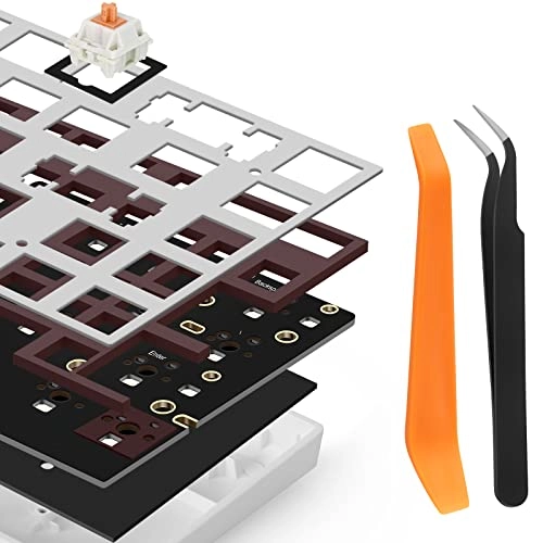 Poron PCB Foam - 108 Layout + Switch Pads - 120Pcs + Plastic Prying Bar + Tweezers