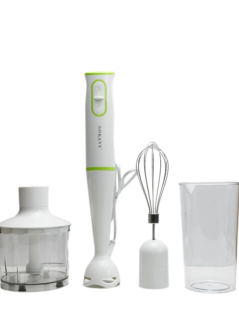 4-in-1 Hand Blender/Mixer Grinder - Versatile Juicer and Smoothie Blender for Home, Office, and Camping