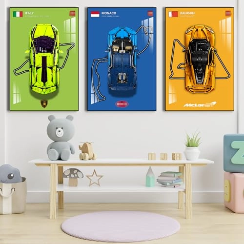 Display Wallboard - Yas Marina Circuit in the United Arab Emirates Lego Technic