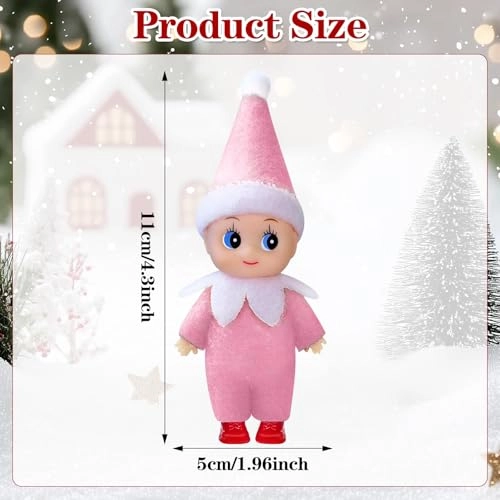 Christmas Elf Doll - Mini Pink