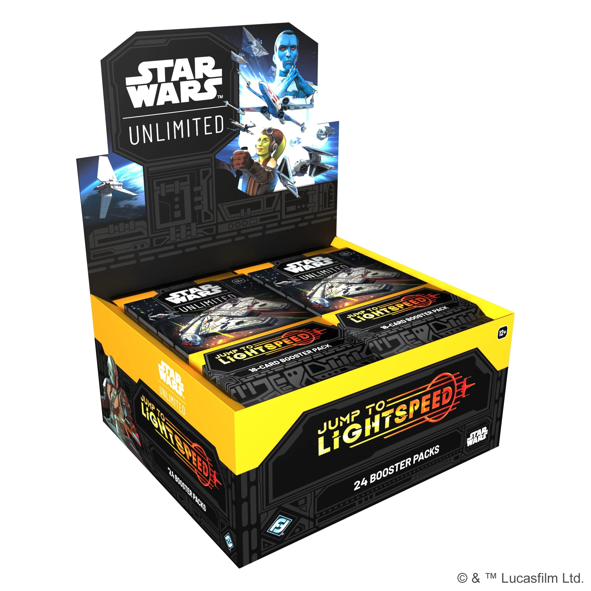 Asmodee Star Wars: Unlimited - Jump to Lightspeed Booster Display - 24 Boosters