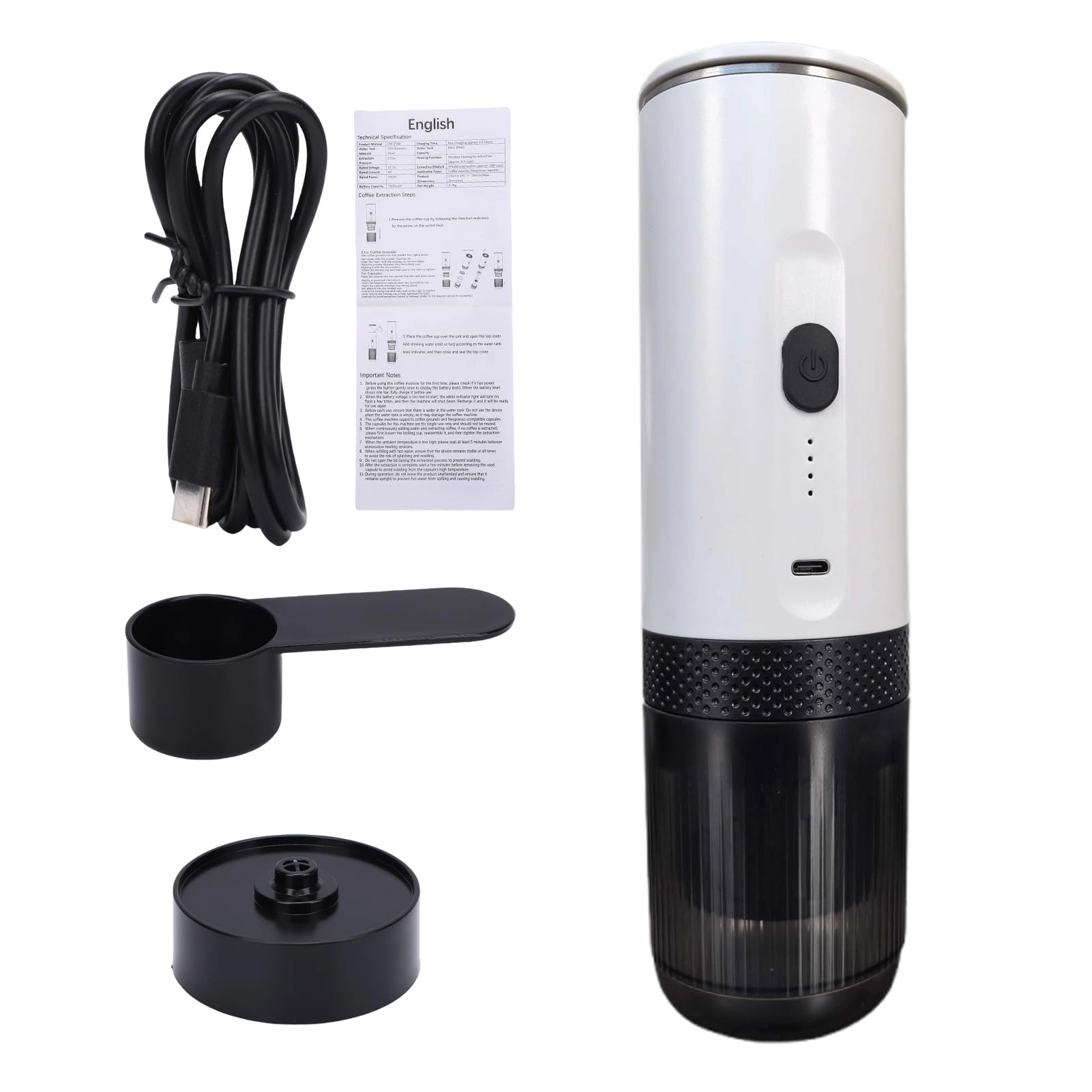 Portable Cordless Coffee Maker