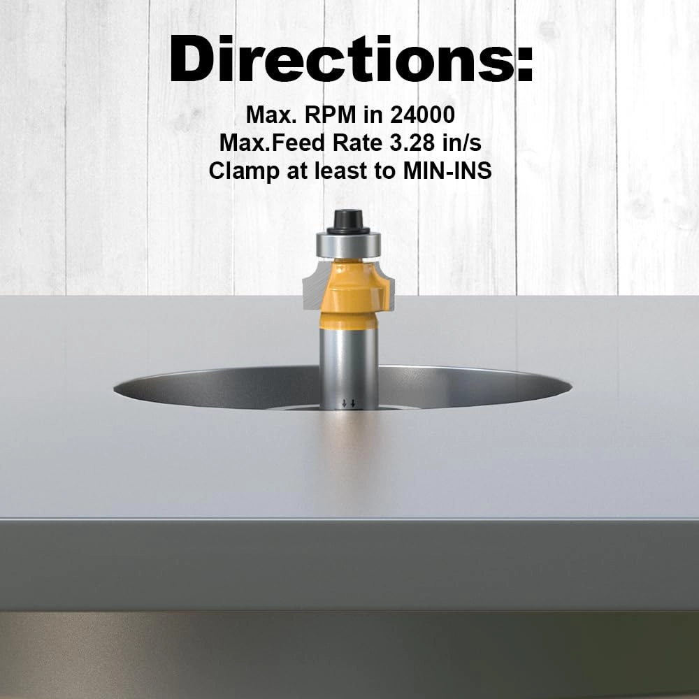 Roundover Router Bit - 3/4\" 1/2 Inch Shank