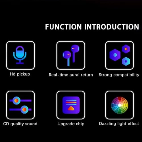 USB Condenser Microphone USB Microphone - RGB Light 192K/24bit Plug and Play