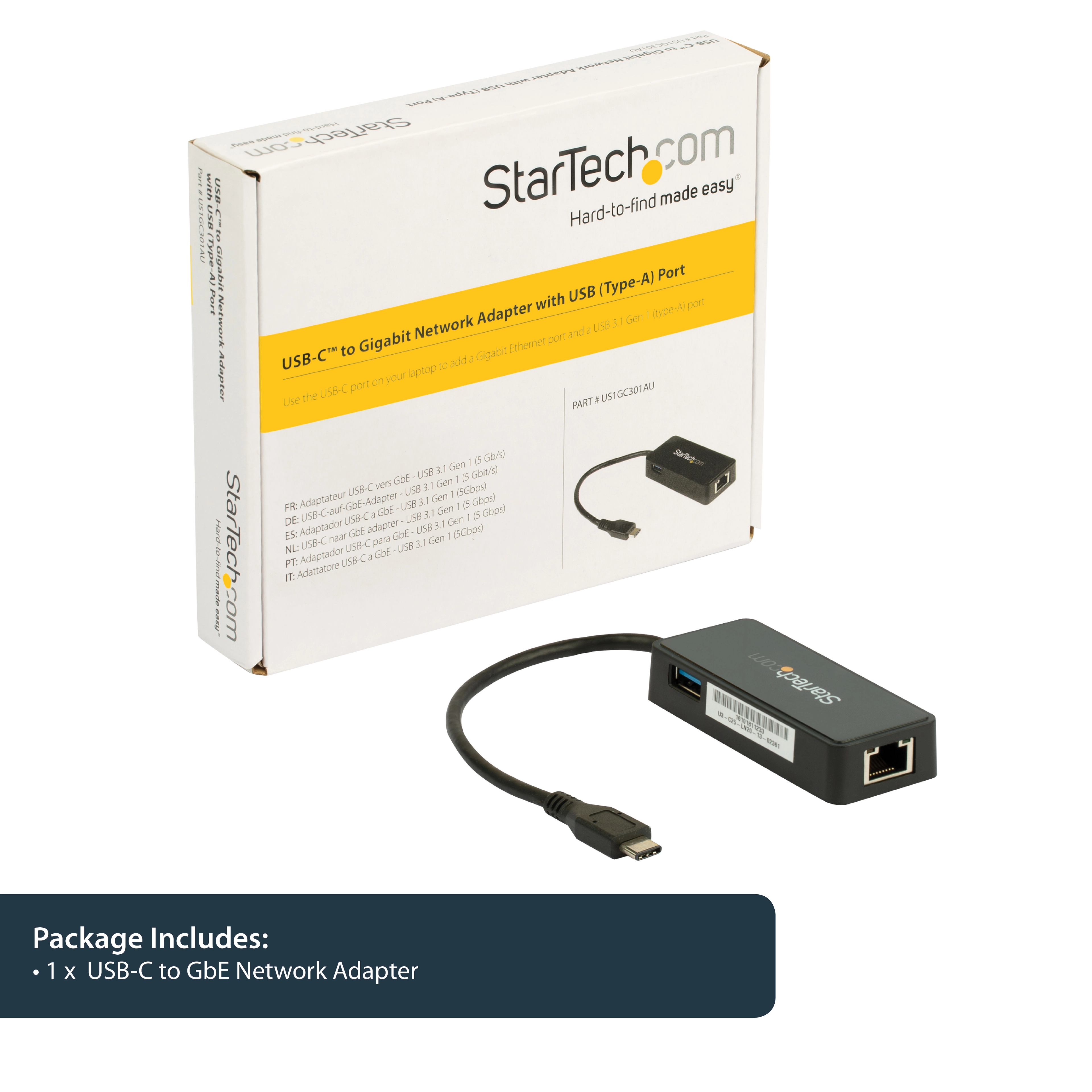 USB-C to Gigabit Ethernet Adapter - USB-C Ethernet