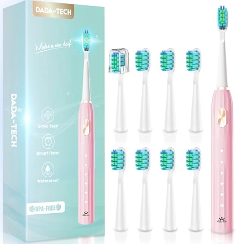 Sonic Toothbrush - 5 Cleaning Modes 9 Brush Heads