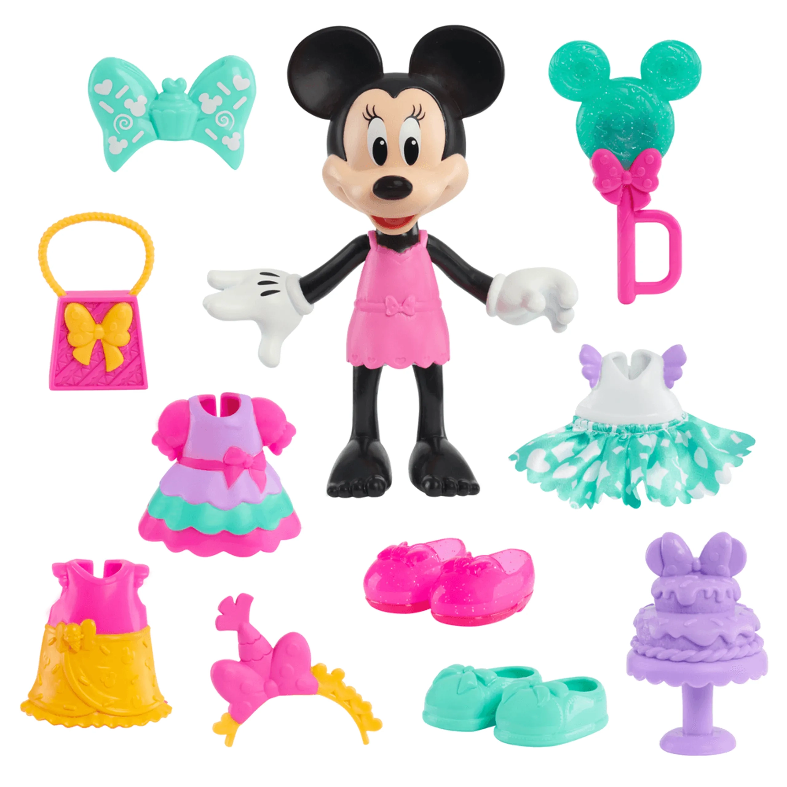 Minnie Mouse Fabulous Fashion Doll - 6-inch 14-Piece Ages 3+