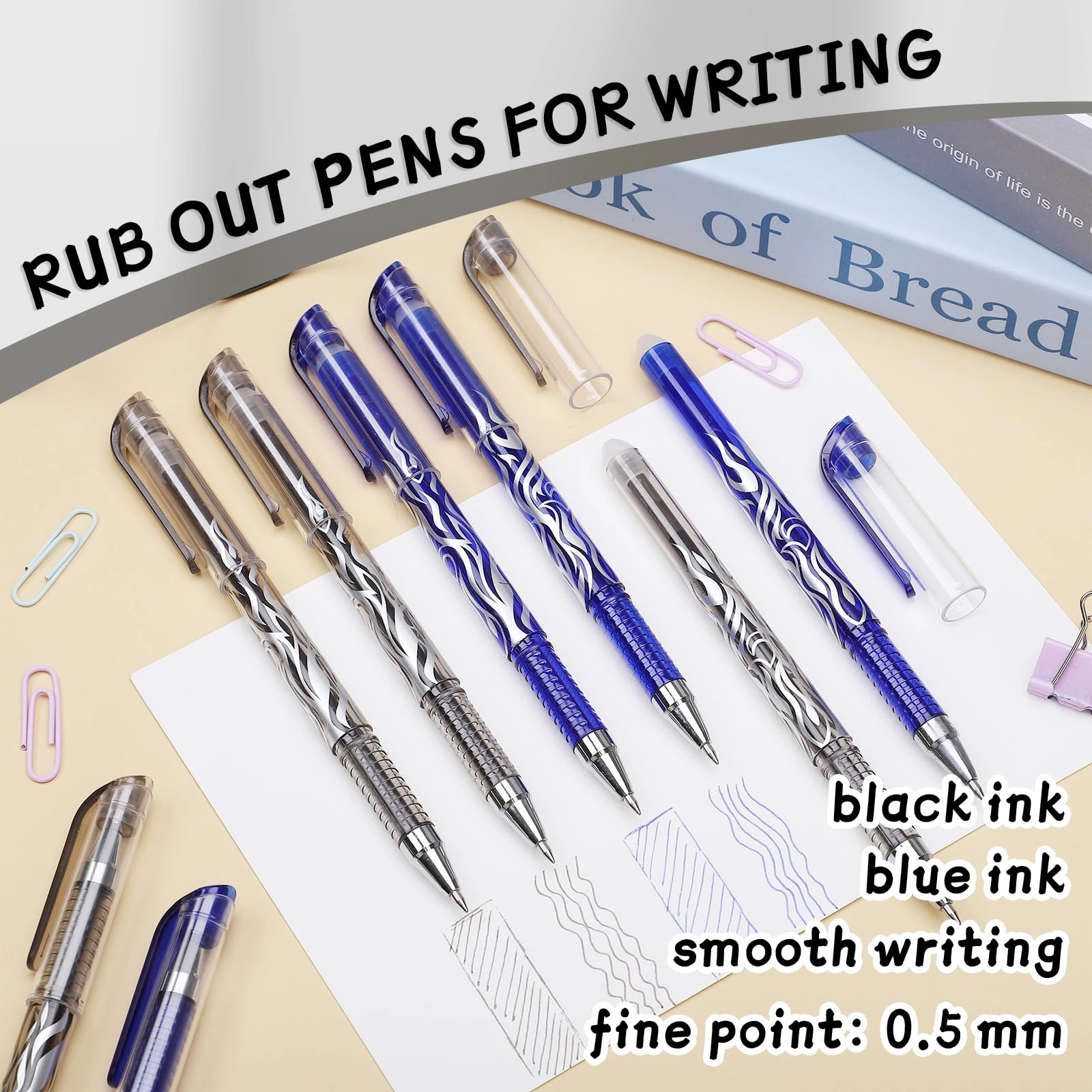 Erasable Pens - 10 Pcs 0.5 mm