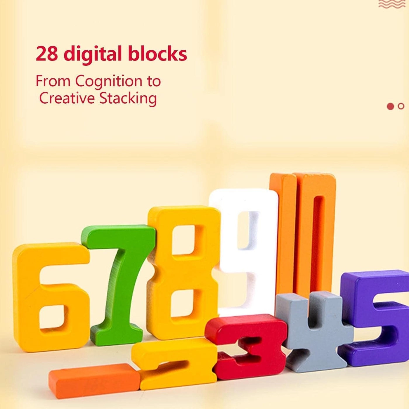 Number Building Block - Over 3 Years Old 28 pieces