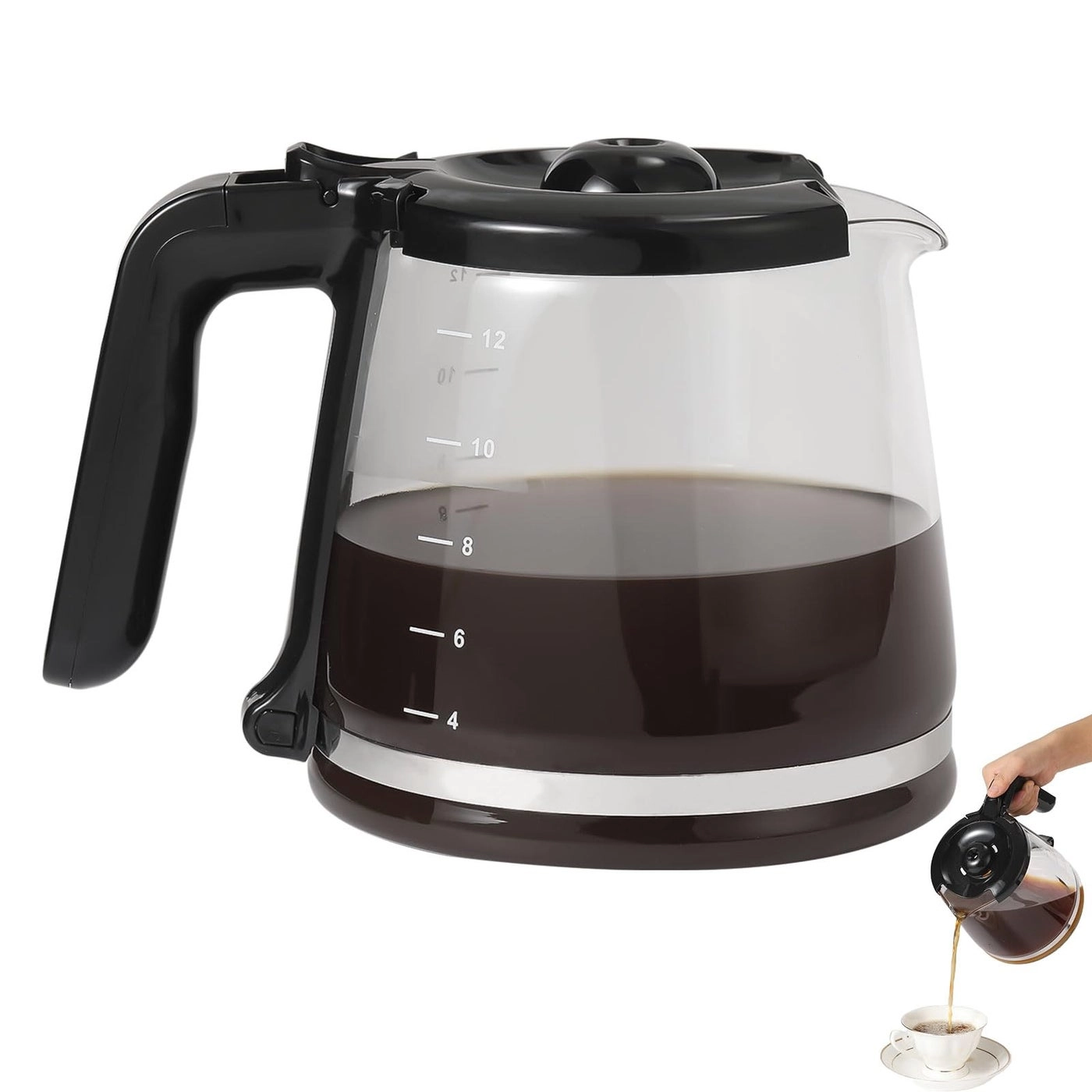 12-Cup Glass Coffee Carafe Replacement - 12-Cup