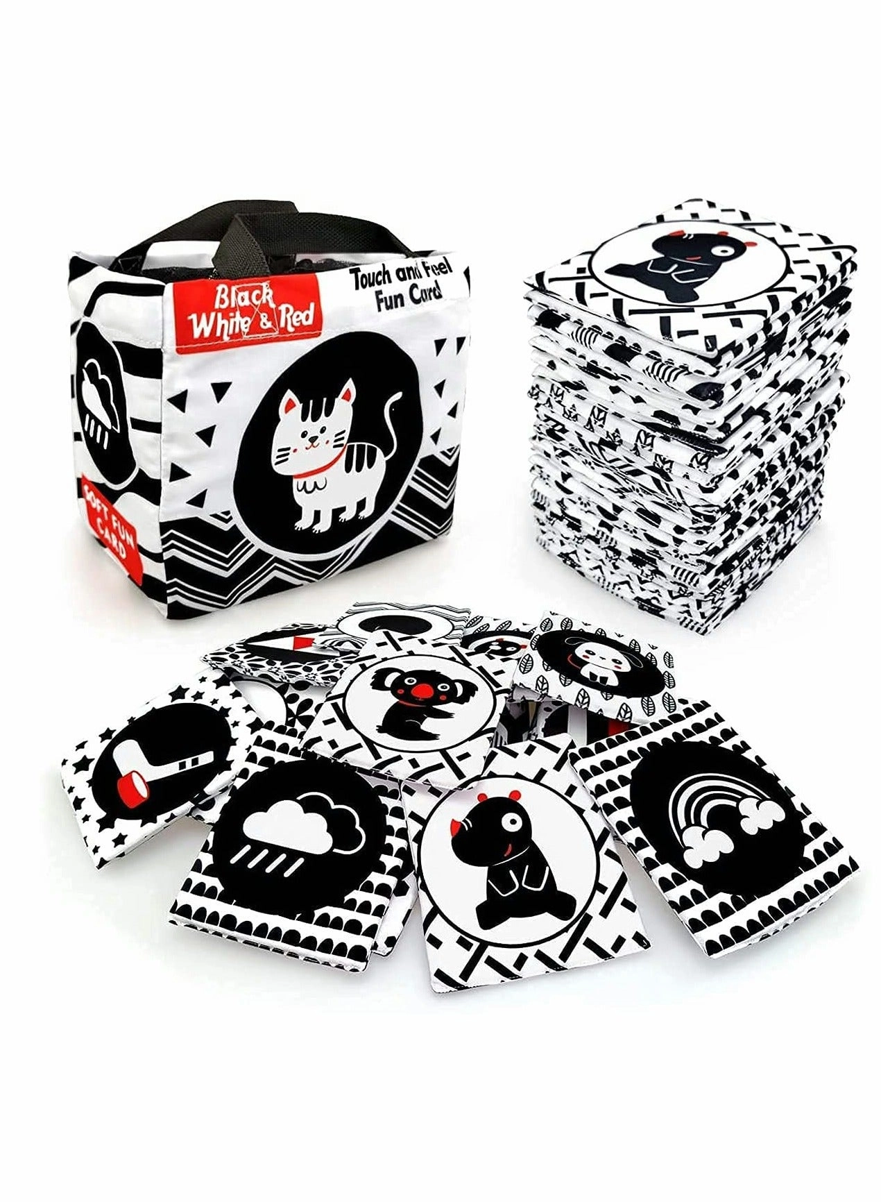 Black and White Letter Cloth Book