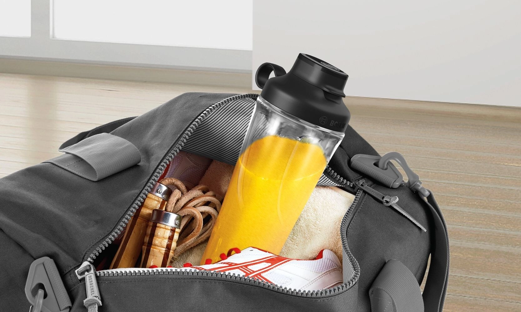 VitaPower Series4 - ToGo bottle with leak protection, ThermoSafe glass jug
