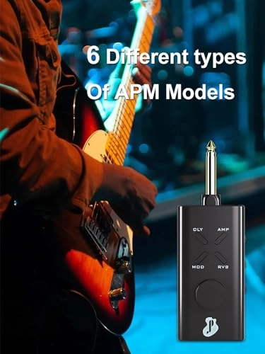 Guitar Headphone Amp - USB Rechargable 24 Guitar Effects