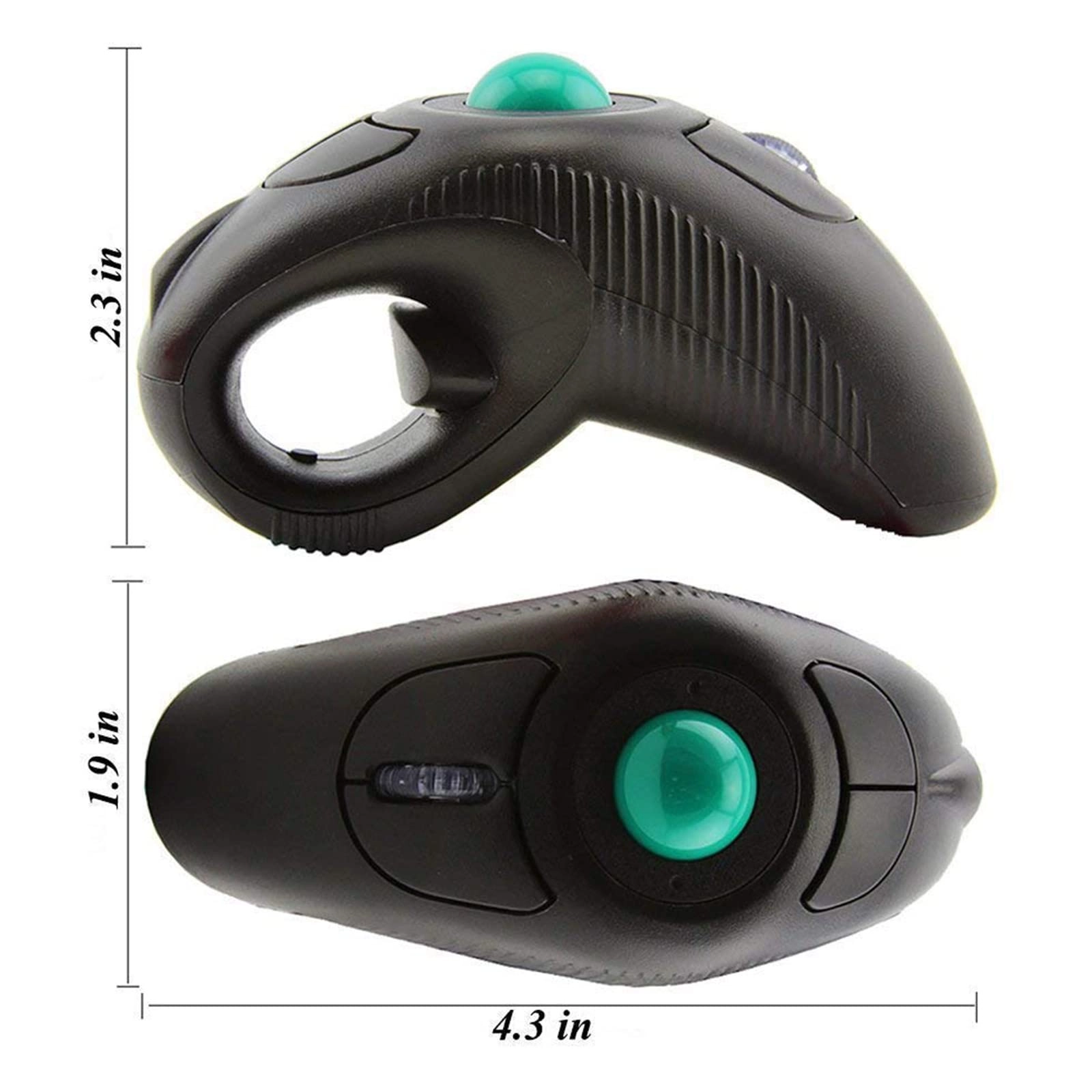 Ergonomic Handheld Trackball Mouse - Wireless
