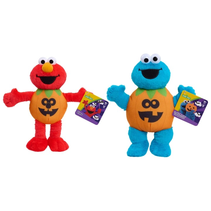 Just Play Elmo - Small Halloween Plush + Cookie Monster