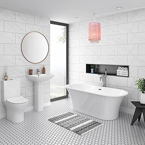 Plug in Chandelier - 1 Light Pink