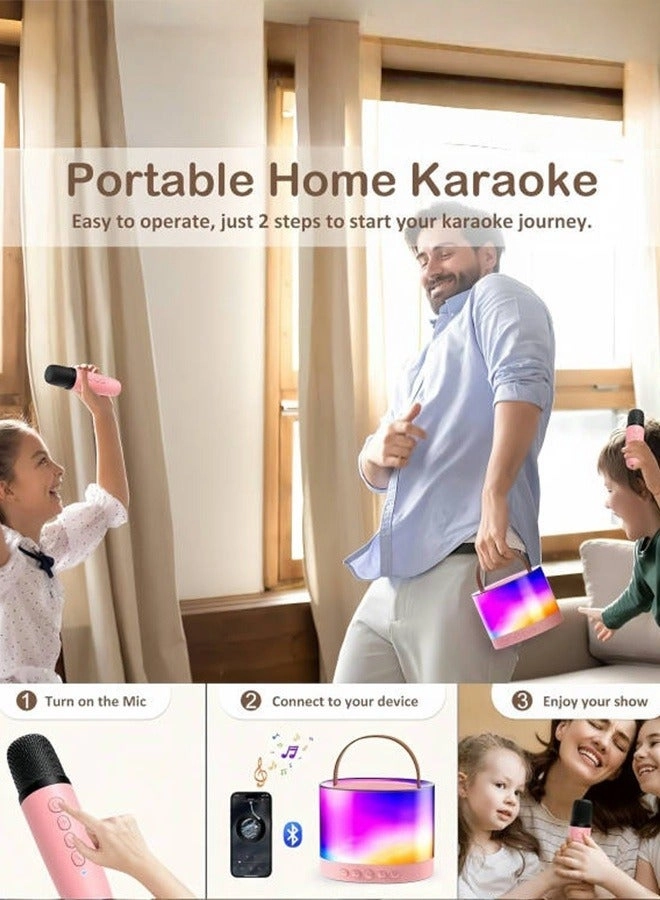 Mini Karaoke Machine - 2 Microphones