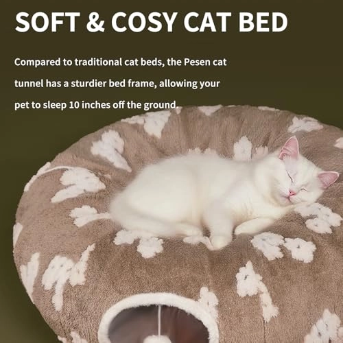 Cat Tunnel Bed - Gray Polyester